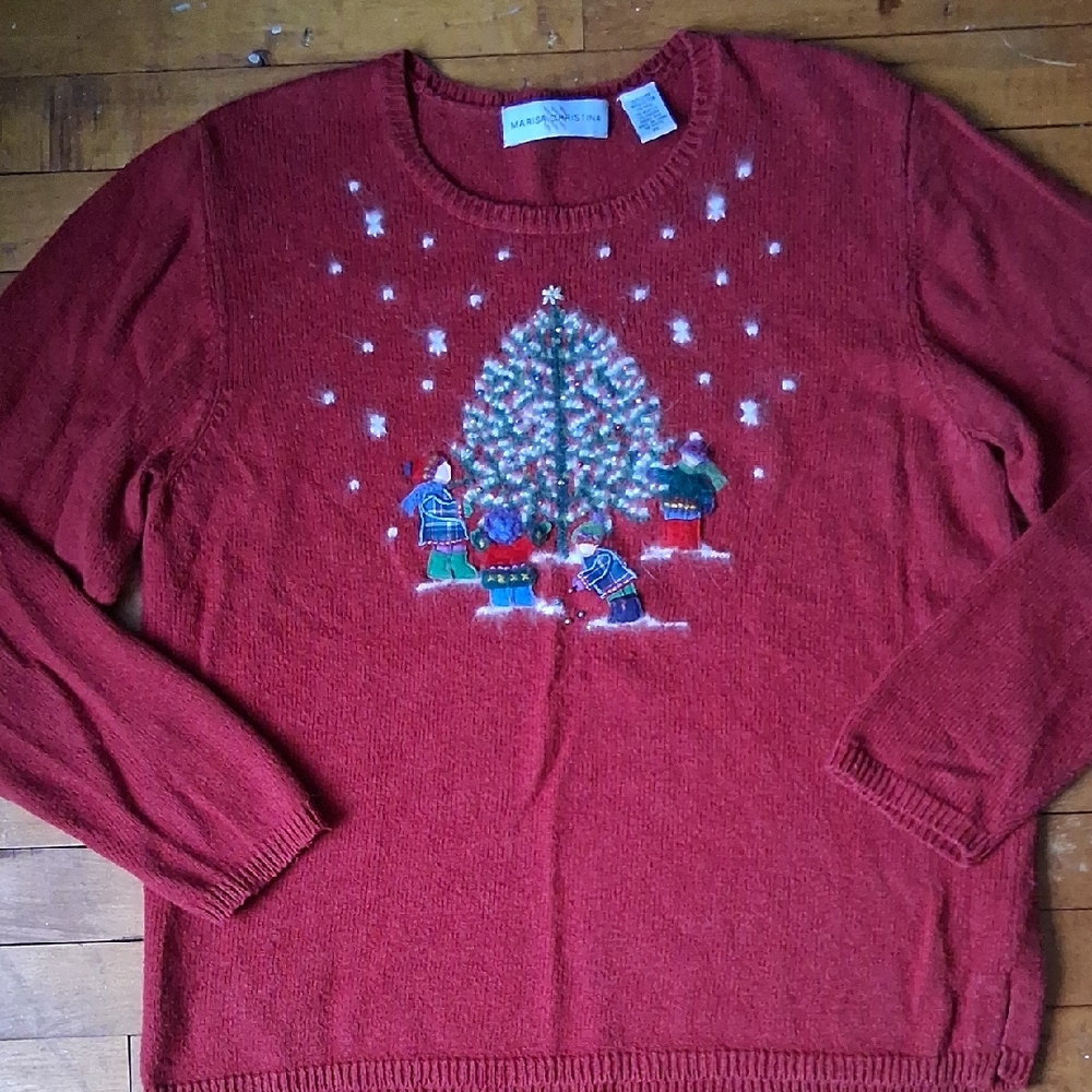 Marisa Christina Womens XL Christmas Sweater